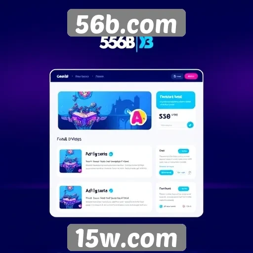 Aspectos da interface do usuário no 56b.com